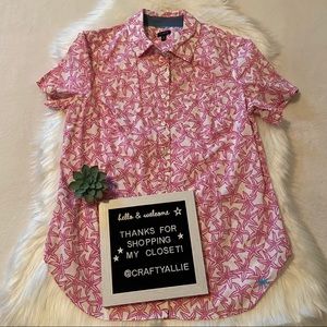 Talbots Starfish Print Top || Women’s Medium